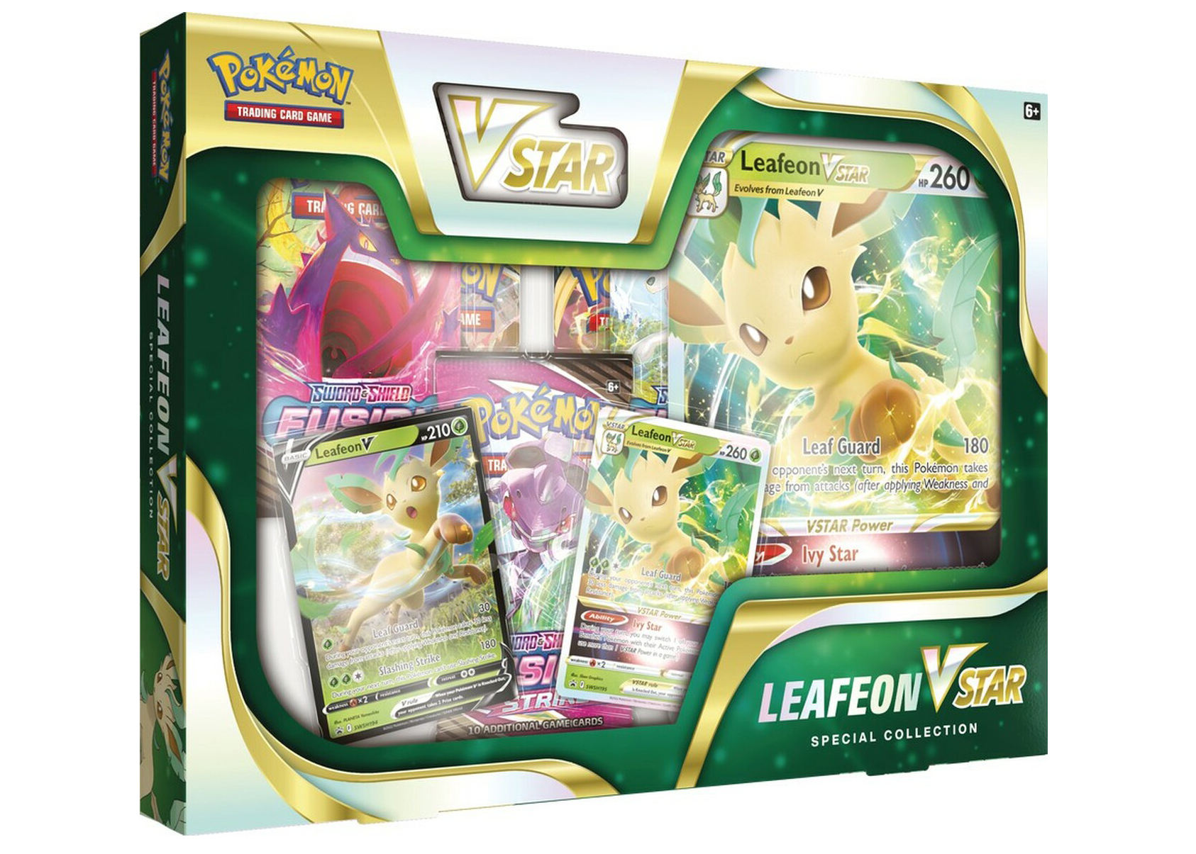Pokémon TCG Sword & Shield Leafeon VSTAR Special Collection Box - US