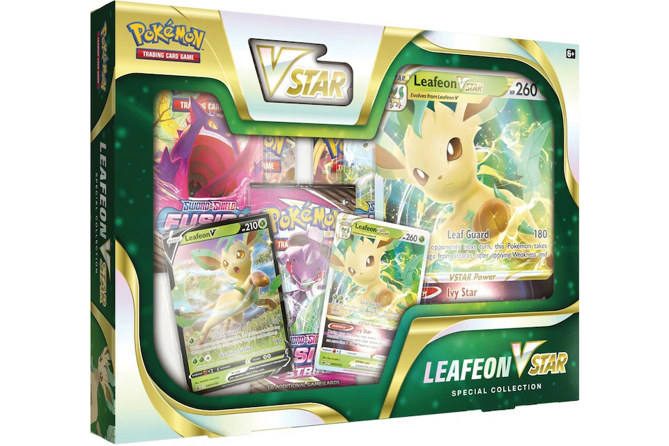 Pokémon TCG Sword & Shield Leafeon VSTAR Special Collection Box