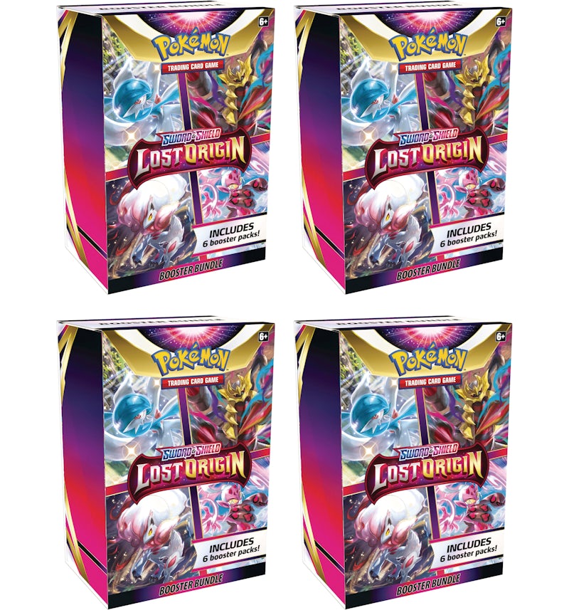 Pokmon TCG Sword & Shield Lost Origin Booster Bundle 4x Lot - US Pokmon TCG Sword & Shield Lost Origin Booster Bundle 4x Lot - US