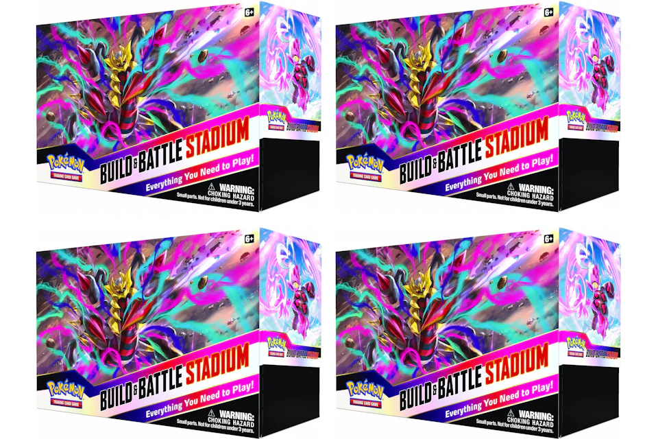 Pokémon TCG Sword & Shield Lost Origin Build & Battle Stadium 4x Lot