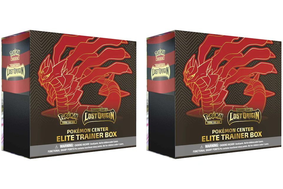 Pokémon TCG Sword & Shield Lost Origin Pokémon Center Elite Trainer Box 2x Lot