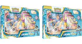 Pokémon TCG Sword & Shield Lucario VSTAR Premium Collection Box 2x Lot