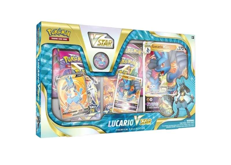 JCC Pokémon Espada y Escudo Lucario V-ASTRO Caja de Colección Premium