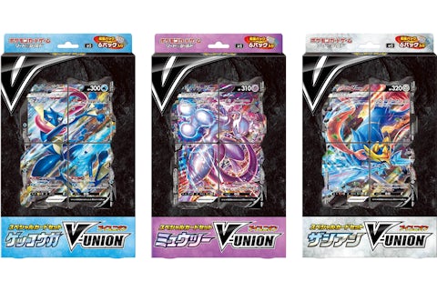 Pokmon TCG Sword & Shield Mewtwo/Greninja/Zacian V-UNION Special Card Set ( Japanese) Bundle - US Pokmon TCG Sword & Shield Mewtwo/Greninja/Zacian V-UNION Special Card Set ( Japanese) Bundle - US