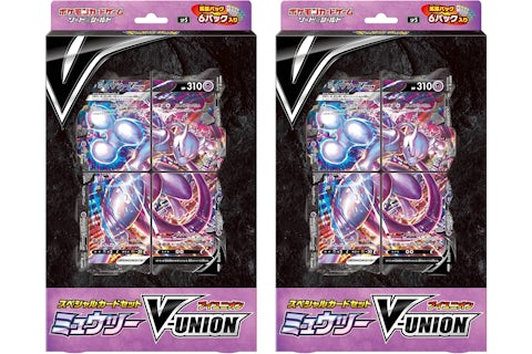 Pokmon TCG Sword & Shield Mewtwo V-UNION Special Card Set (Japanese) 2x Lot - US Pokmon TCG Sword & Shield Mewtwo V-UNION Special Card Set (Japanese) 2x Lot - US