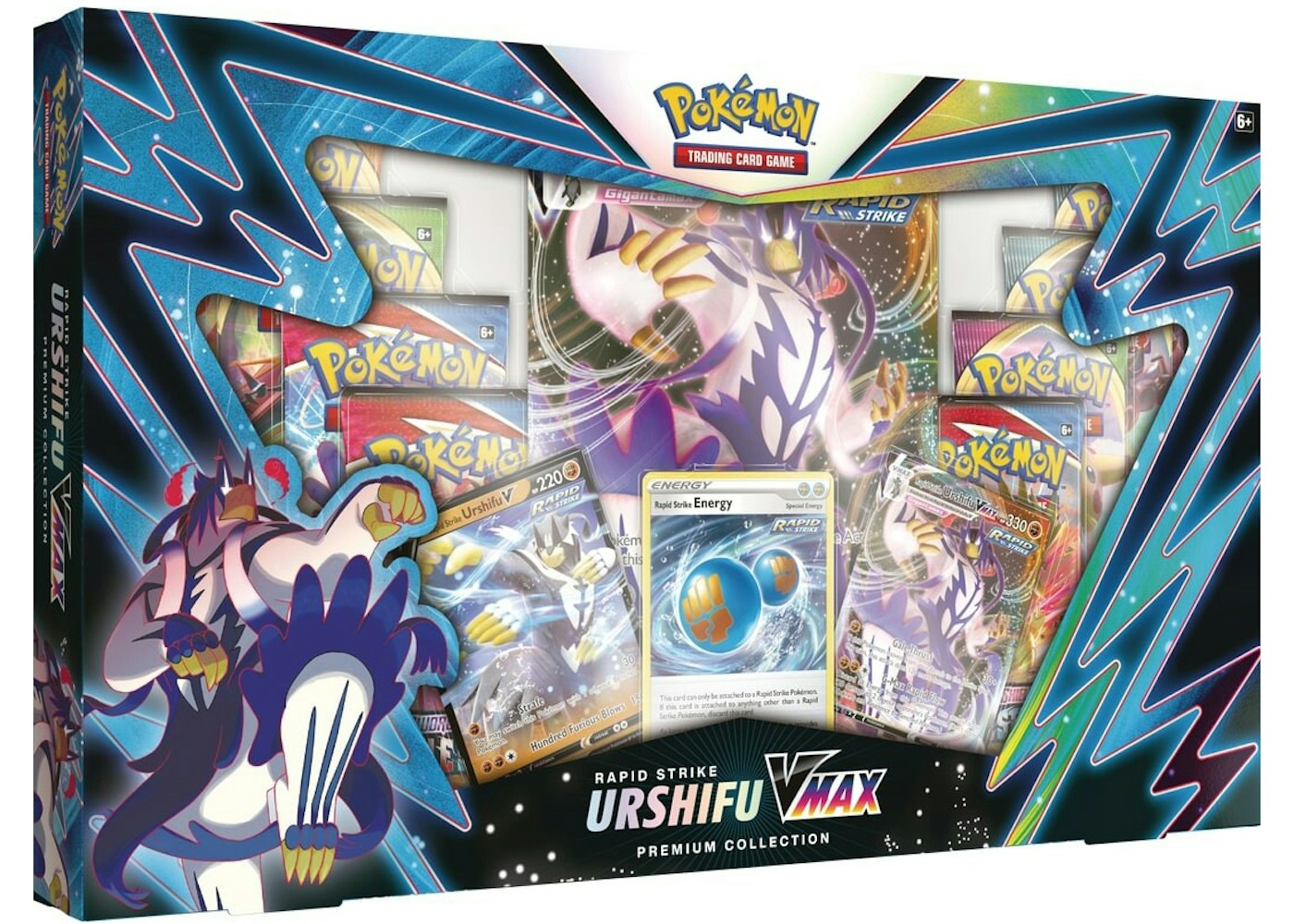 Pokemon Tcg Sword Shield Rapid Strike Urshifu Vmax Premium Collection Box Pokemon Tcg Sword Shield Rapid Strike Urshifu Vmax Premium Collection Box