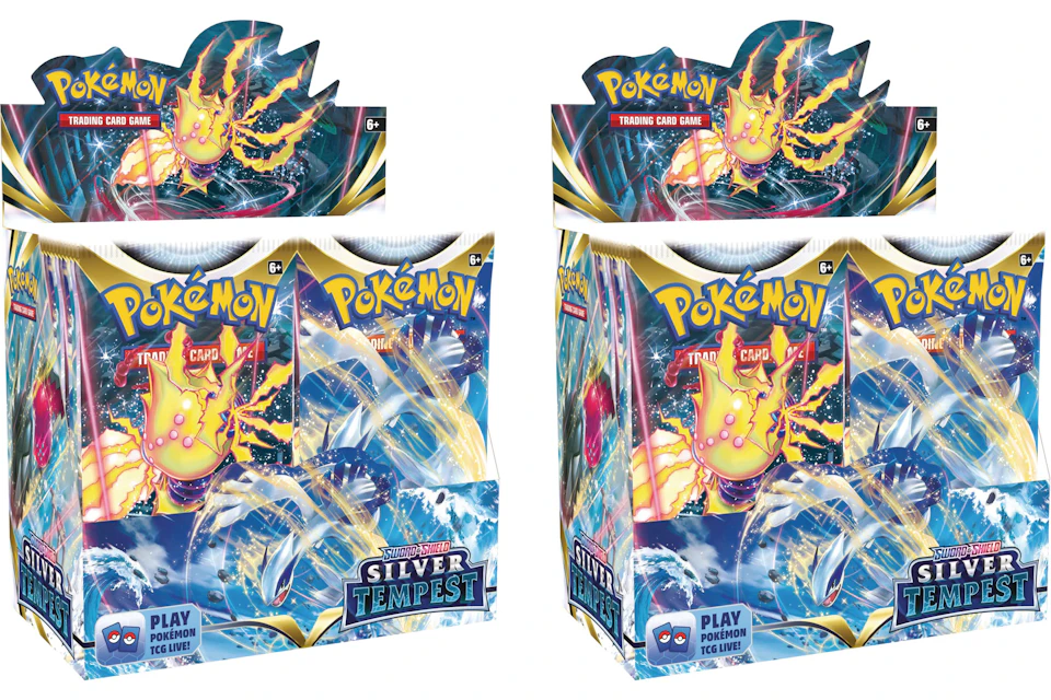 Pokémon TCG Sword & Shield Silver Tempest Booster Box 2x Lot