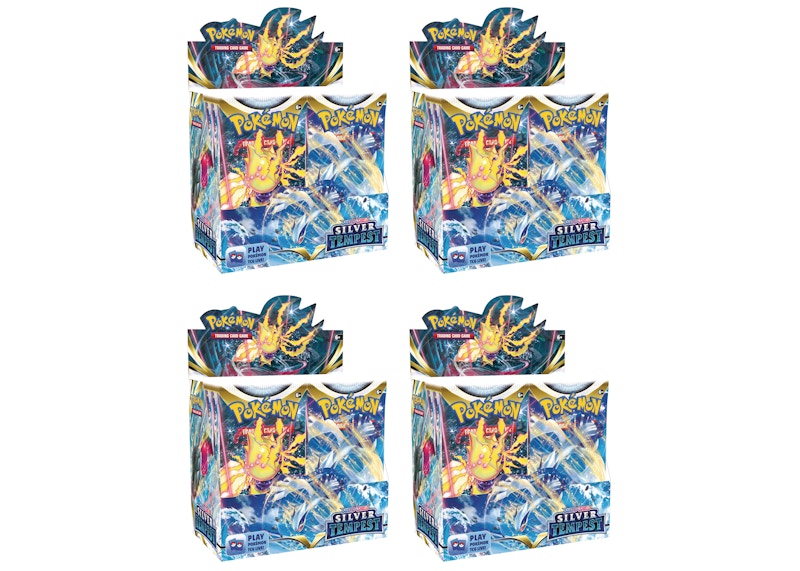 Pokémon TCG Sword & Shield Silver Tempest Booster Box 4x Lot