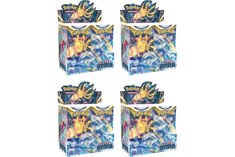 Pokmon TCG Sword & Shield Silver Tempest Booster Box 4x Lot - US Pokmon TCG Sword & Shield Silver Tempest Booster Box 4x Lot - US