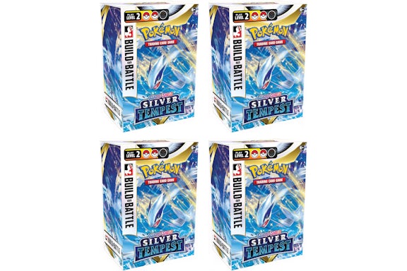 GCC Pokémon Spada e Scudo Tempesta d'Argento Costruisci e Scatola Lotta 4x lotto