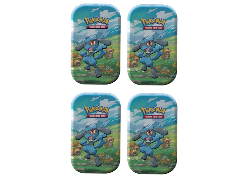 Pokmon TCG Sword & Shield Sinnoh Stars (Riolu) Mini Tin 4x Lot - US
