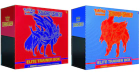 Pokémon TCG Sword & Shield Zacian/Zamazenta Elite Trainer Box 2x Bundle