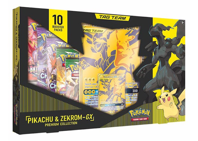 Pokémon TCG Tag Team GX Premium Collection Pikachu & Zekrom Box - US