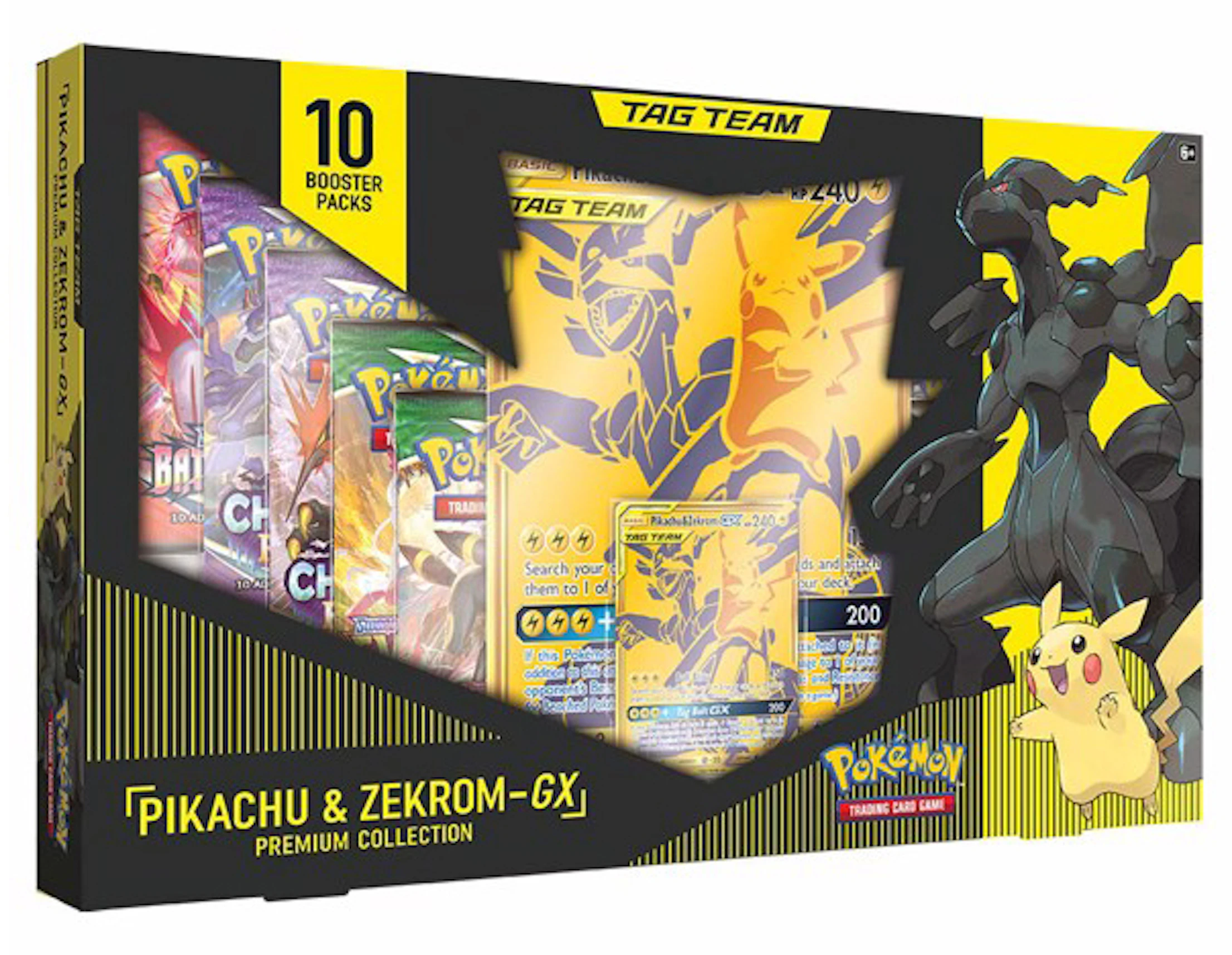 Pokemon Tcg Team Gx Premium Collection Pikachu Zekrom Box Us