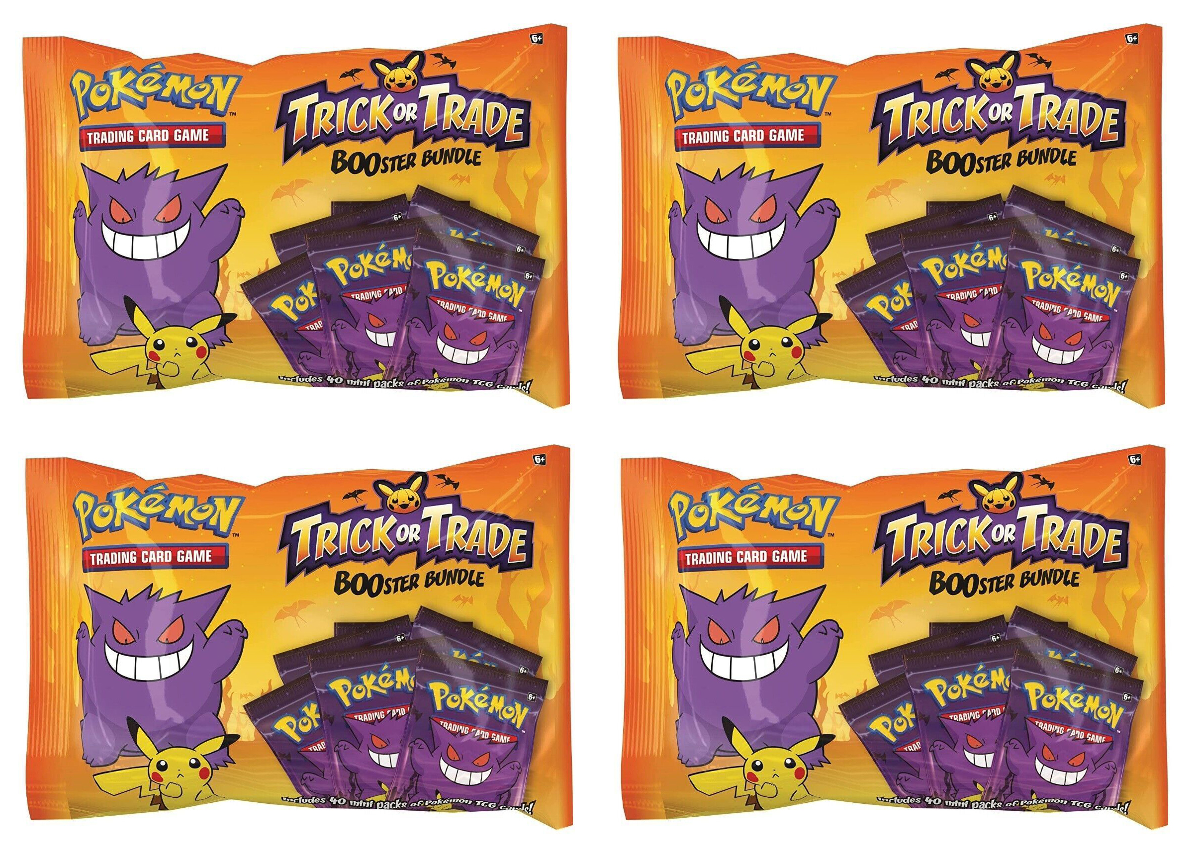 Pokémon TCG Trick or Trade Halloween Booster Bundle (40 Packs) 4x 