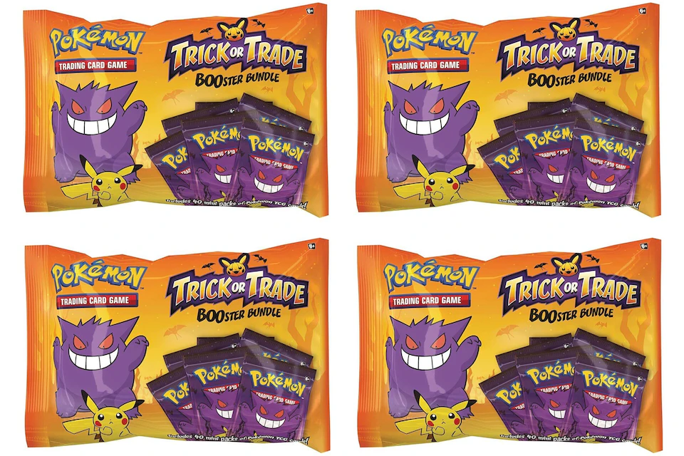Pokémon TCG Trick or Trade Halloween Booster Bundle (40 Packs) 4x Lot
