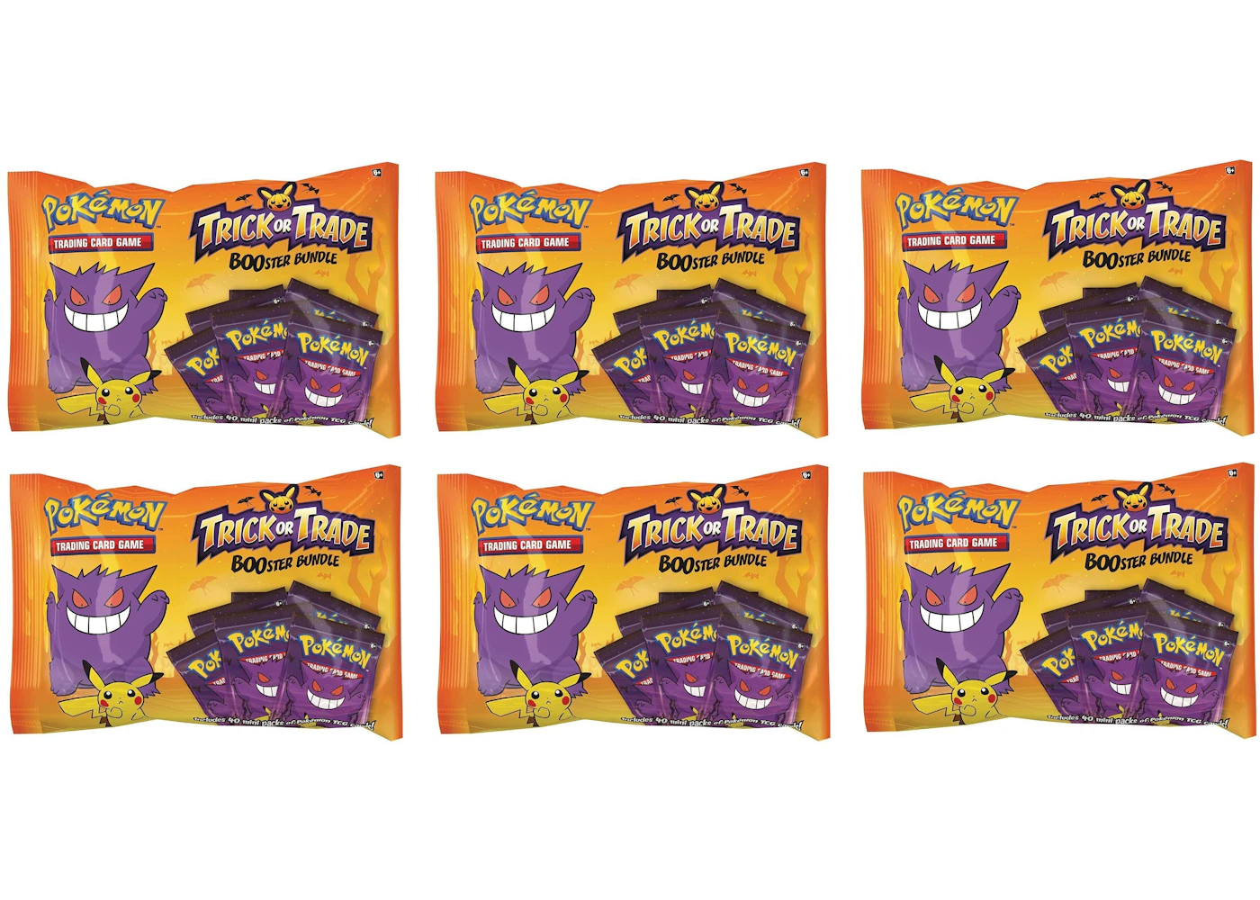 Pokmon TCG Trick or Trade Halloween Booster Bundle (40 Packs) 6x Lot - US Pokmon TCG Trick or Trade Halloween Booster Bundle (40 Packs) 6x Lot - US