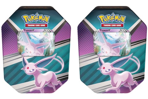 Pokmon TCG V Heroes Espeon V Tin (4 Packs) 2x Lot - US Pokmon TCG V Heroes Espeon V Tin (4 Packs) 2x Lot - US