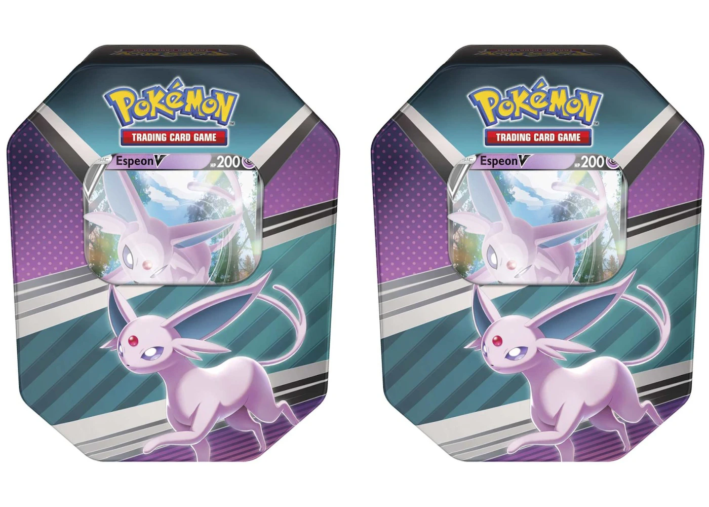 Pokmon TCG V Heroes Espeon V Tin (4 Packs) 2x Lot - US Pokmon TCG V Heroes Espeon V Tin (4 Packs) 2x Lot - US