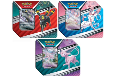 Pokmon TCG V Heroes Espeon V/Umbreon V/Sylveon V Tin (5 Packs) 3x Bundle - US Pokmon TCG V Heroes Espeon V/Umbreon V/Sylveon V Tin (5 Packs) 3x Bundle - US