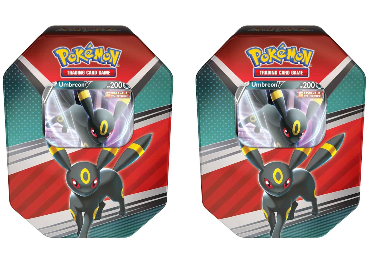 Pokmon TCG V Heroes Umbreon V Tin (4 Packs) 2x Lot - US Pokmon TCG V Heroes Umbreon V Tin (4 Packs) 2x Lot - US