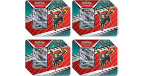 Pokémon TCG V Heroes Umbreon V Tin 4x Lot