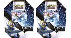 Pokemon TCG V Strikers Empoleon V Tin (4 Booster Packs European Version) 2x Lot