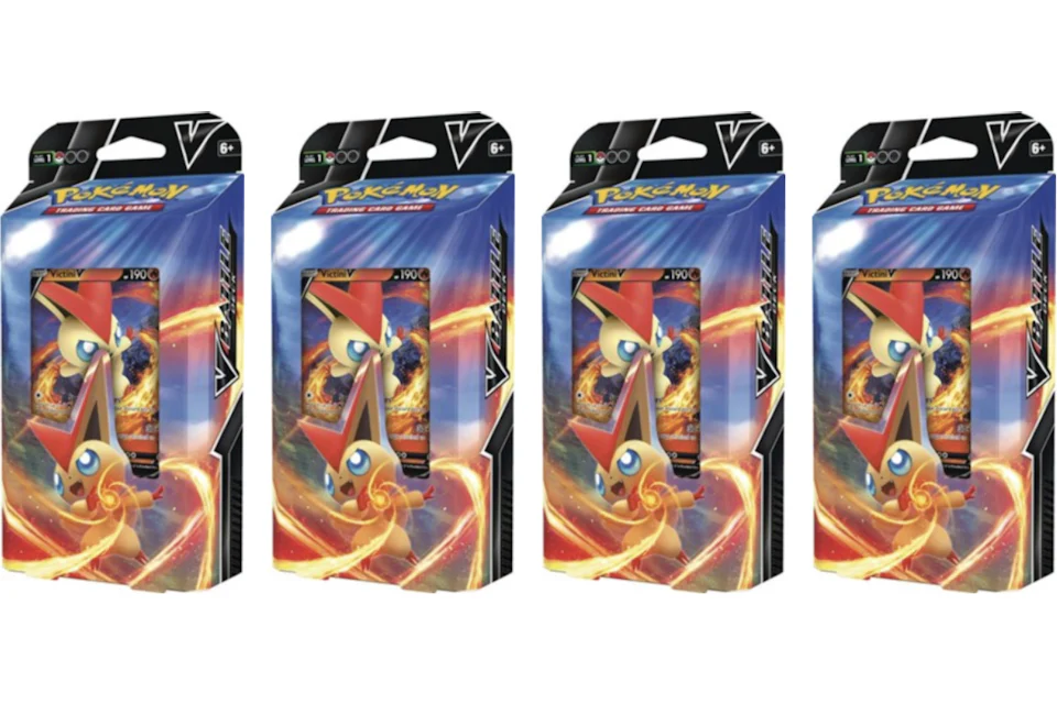 Pokémon TCG Victini V Battle Deck 4x Bundle