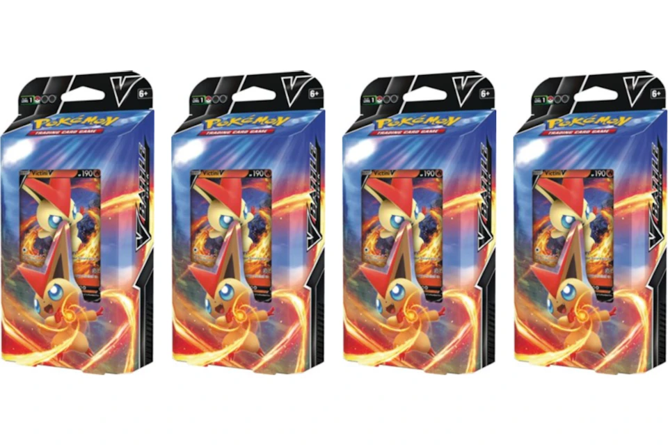 Pokémon TCG Victini V Battle Deck 4x Bundle