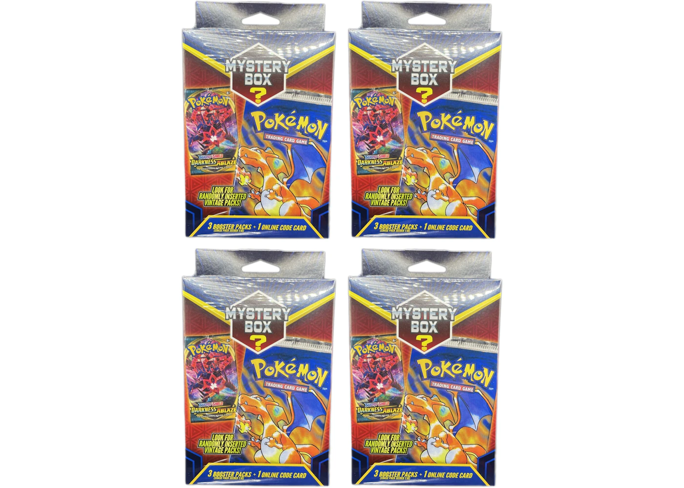 Pokmon TCG Walmart Mystery Box (3 Booster Packs) 4x Lot - US Pokmon TCG Walmart Mystery Box (3 Booster Packs) 4x Lot - US