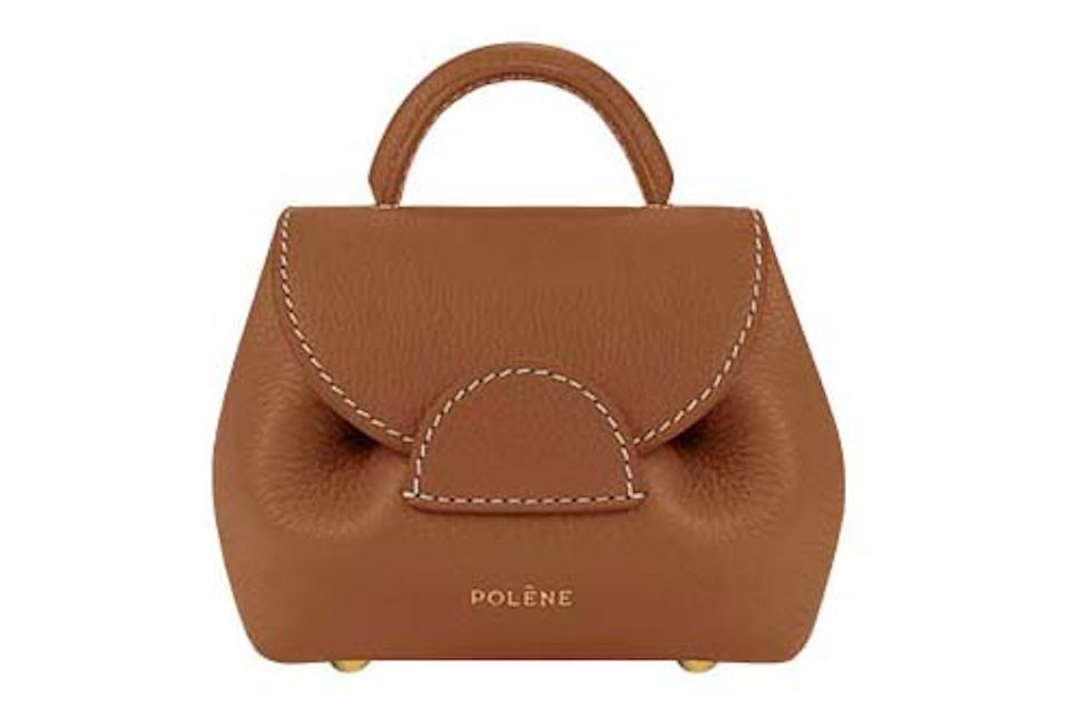Polene Numero Un Micro Textured Camel in Full-Grain Textured Calfskin  Leather with Gold-tone - US
