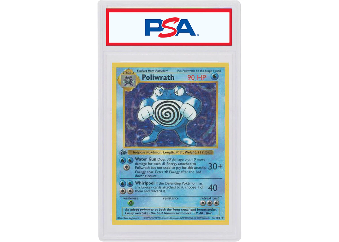 Poliwrath-Holo 1999 Pokemon TCG Base Set 1st Edition #13/102 (PSA or BGS Graded) - 1999 - US Poliwrath-Holo 1999 Pokemon TCG Base Set 1st Edition #13/102 (PSA or BGS Graded) - 1999 - US