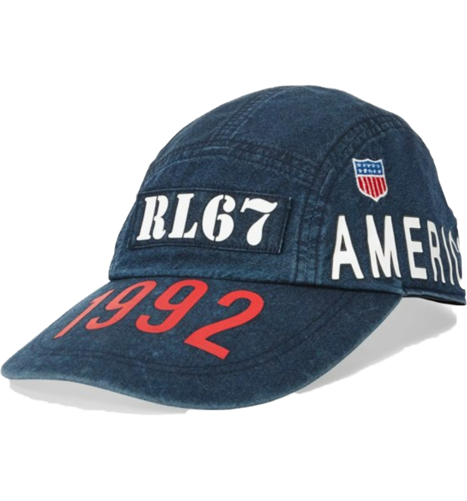 Polo Ralph Lauren Indigo Stadium Long Bill Cap Ridge Wash - FW19