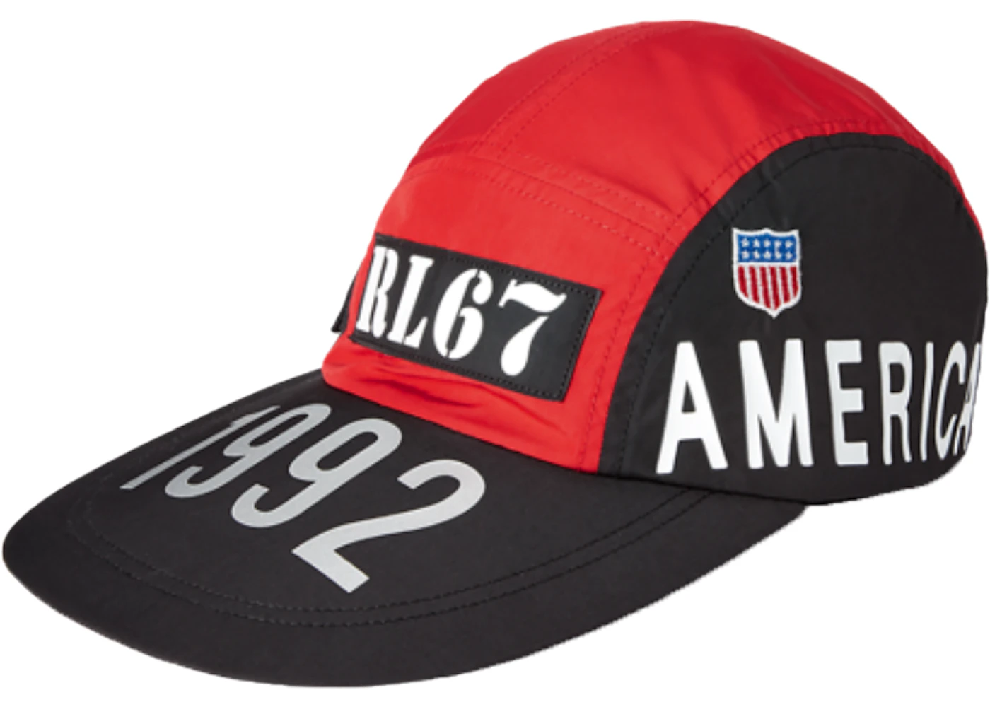 Polo Ralph Lauren Long Bill Stadium Cap Red Silver Men s FW18 US