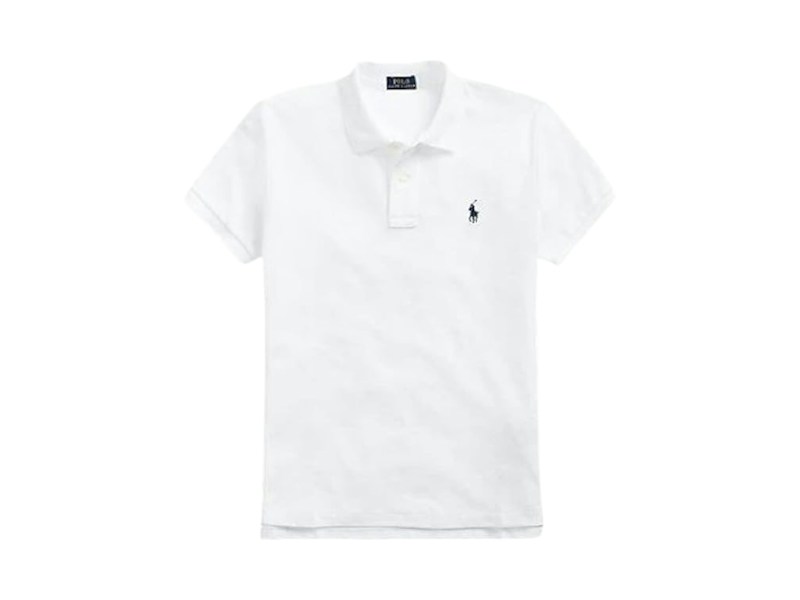 Polo Ralph Lauren Basic Mesh Fit Camisa Clásica de Punto de Manga Corta Blanco