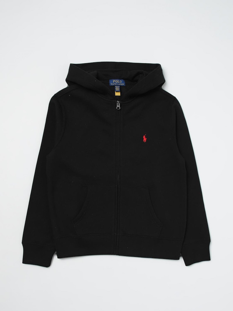 Polo Ralph Lauren Boys Fleece Full Zip Hoodie Black - SS25 - US