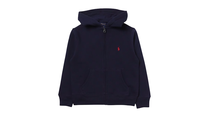 Polo Ralph Lauren Boys Fleece Full-Zip Hoodie Cruise Navy