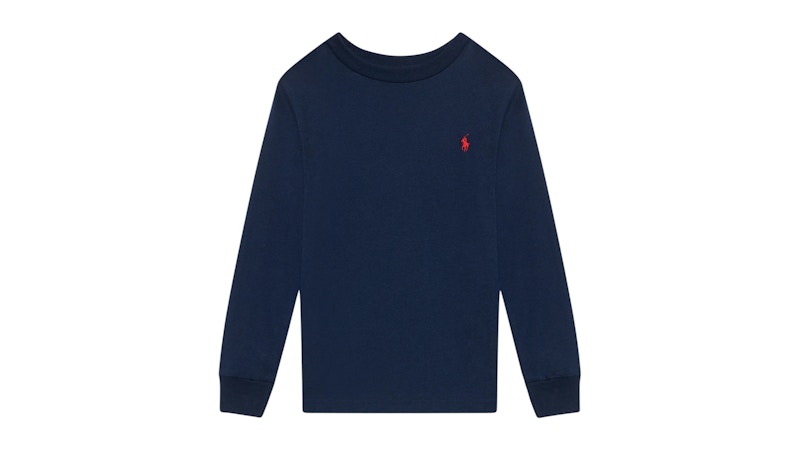 Polo Ralph Lauren Boys Long-Sleeve Crewneck T-shirt Cruise Navy