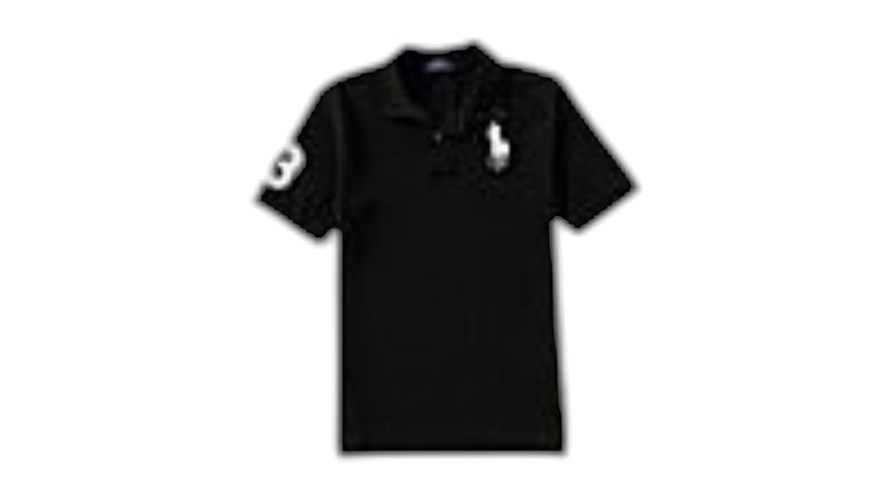 Polo Ralph Lauren Boys S/S Big Pony Mesh Polo Black/White Hombre
