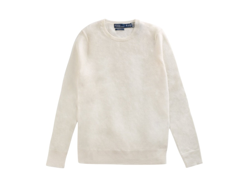 Polo Ralph Lauren Pullover Manica Lunga Cashmere Crema