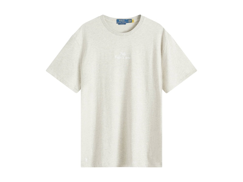 Polo Ralph Lauren Classic Fit Embroidered Script Logo Tee Lt Sport Heather