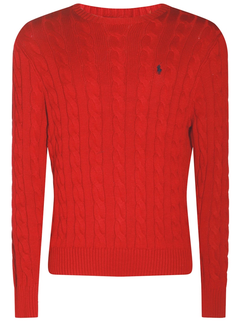 Polo Ralph Lauren Classic LS Pullover Park Avenue Red Hombre FW24 MX