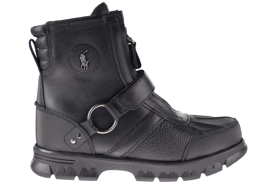 Mens black polo boots Clearance