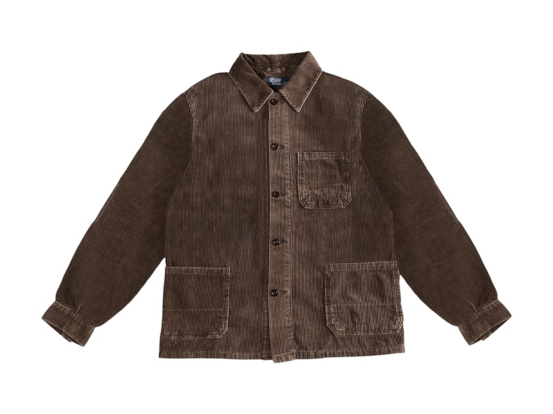 Polo Ralph Lauren Corduroy Workwear Jacket Brown Men's - US