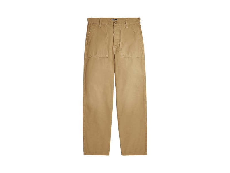 Polo Ralph Lauren Cotton Ricky Ankle Flat Front Pants Khaki