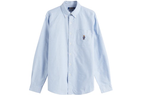 Polo Ralph Lauren Custom Fit Shirt BSR Blue Men's - SS25 - US Polo Ralph Lauren Custom Fit Shirt BSR Blue Men's - SS25 - US