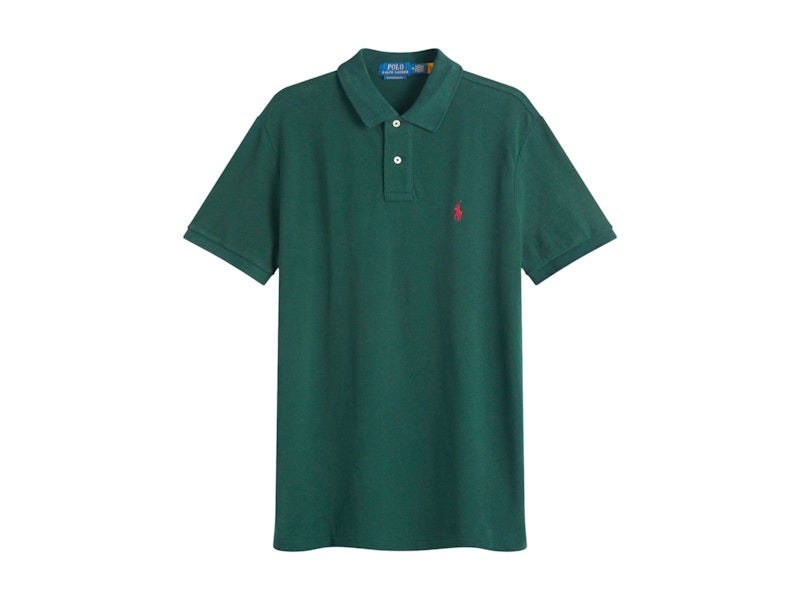 Polo Ralph Lauren Custom Slim Fit Polo College Green Men's - SS25 - US