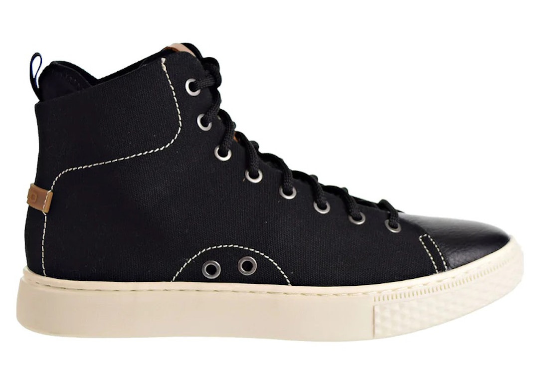 Pre-owned Polo Ralph Lauren Dleaney Canvas High-top Black