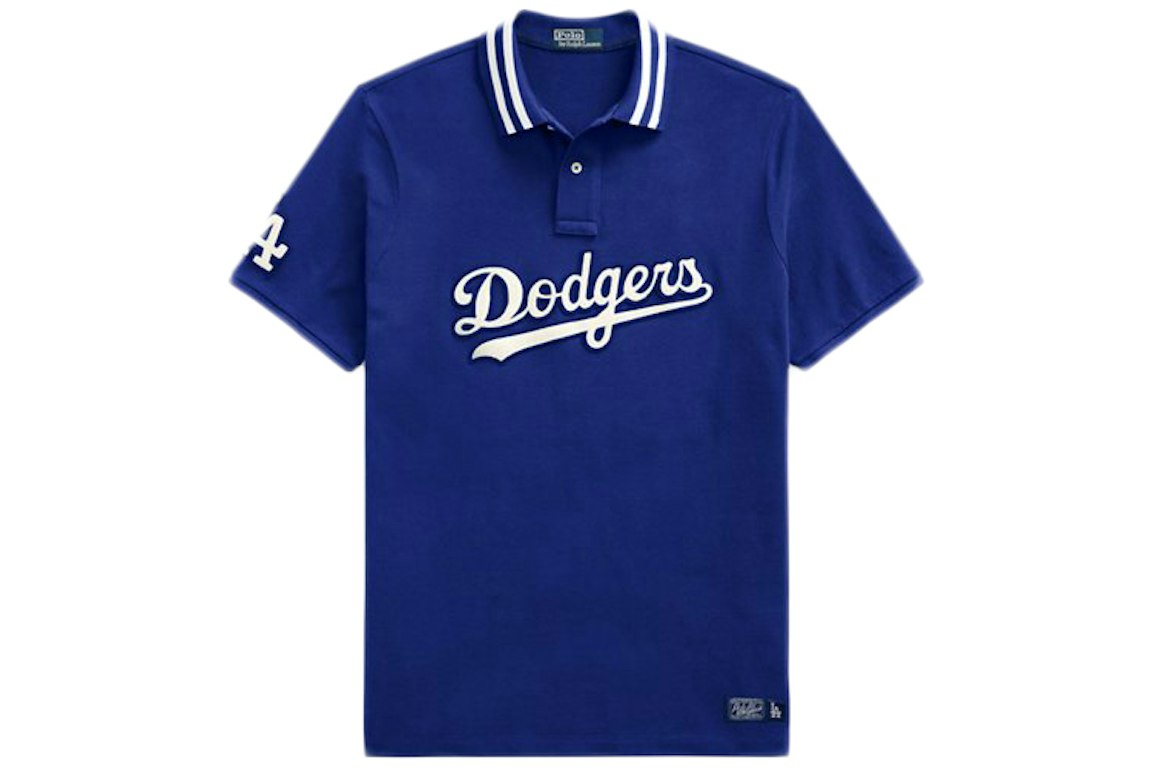 Pre-owned Polo Ralph Lauren Dodgers Polo Shirt (mens) Baseball Royal