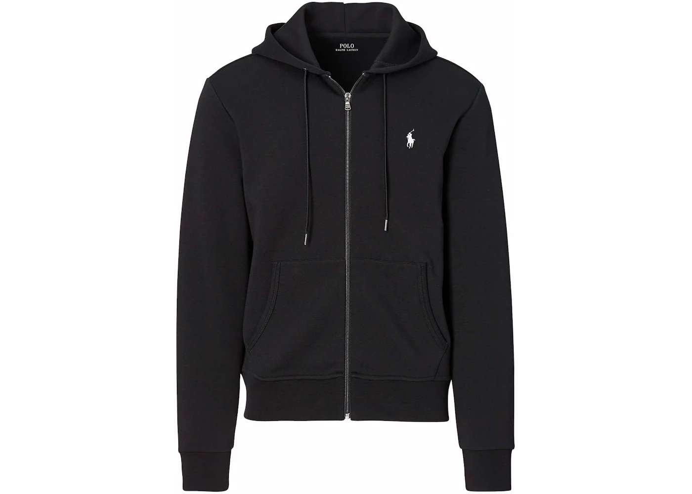 Polo Ralph Lauren Double-Knit Full-Zip Hoodie Polo Black Men's US